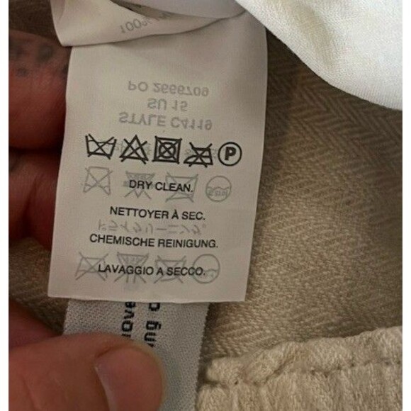 J Crew Tan/Oatmeal Linen Pull On Shorts Size Small - Picture 5 of 7